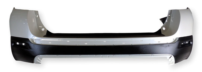 2011 Toyota Highlander Rear Bumper Painteed Blizzard Pearl (70), Except Hybrid