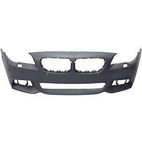 2014-2016 BMW 5Series Front Bumper; w/ M-Pkg; Sedan/Hybrid; w/o Park Assist Sensor Holes; w/ Side View Camera; BM1000313; 51118058998