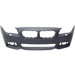 2014-2016 BMW 5Series Front Bumper; w/ M-Pkg; Sedan/Hybrid; w/o Park Assist Sensor Holes; w/ Side View Camera; BM1000313; 51118058998