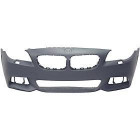 2014-2016 BMW 5Series Front Bumper; w/ M-Pkg; Sedan/Hybrid; w/o Park Assist Sensor Holes; w/o Side View Camera; BM1000311; 51118058994