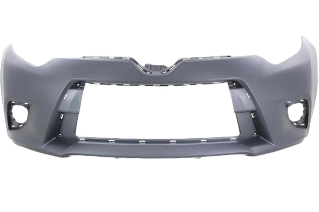 2014-2016 Toyota Corolla Front Bumper Painted (WITHOUT: Sport Bumper, Chrome Grille Molding) ReveMoto Painted Auto Body Parts