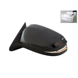 2014-2017 Toyota Highlander Side View Mirror-Left-With Power, Power Folding, Heat, Blind Spot Detector, Memory, Turn Signal and Puddle Light; Without Surround View Camera_879400E143-TO1320318