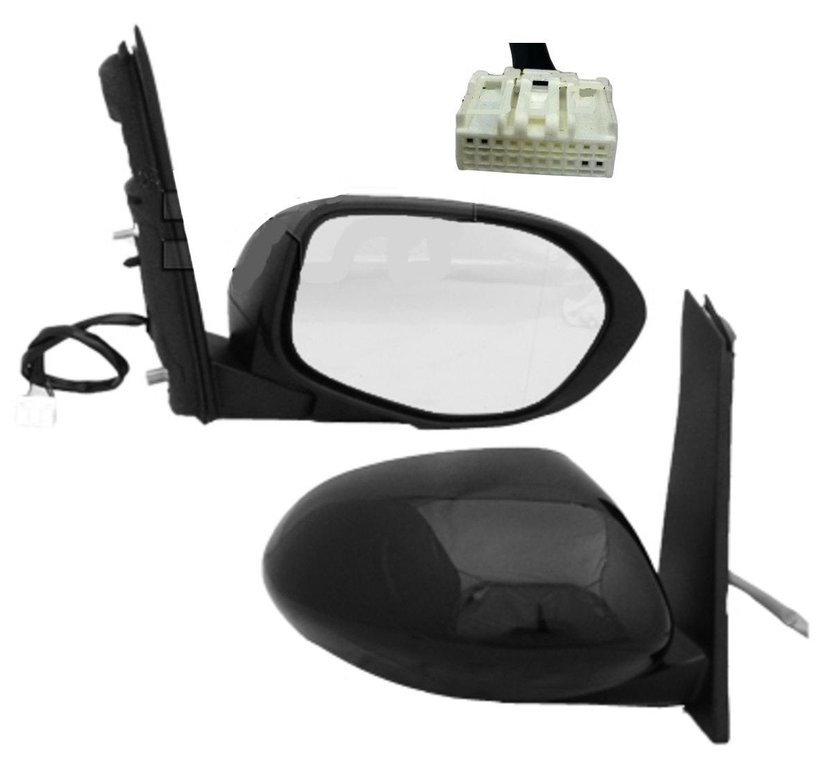 2014-2017 Honda Odyssey Mirror (Passenger Side); EX/EXL ; Power; Heated ; Manual Folding; w/o Turn Signal; HO1321278; 76200TK8A51ZD