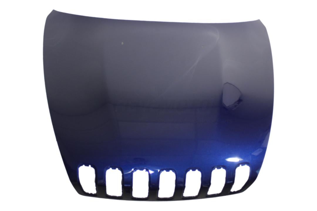 2014-2018 Jeep Cherokee Hood Painted True Blue Pearl (PBU) 68103664AE CH1230302 ReveMoto Painted Auto Parts Replacement