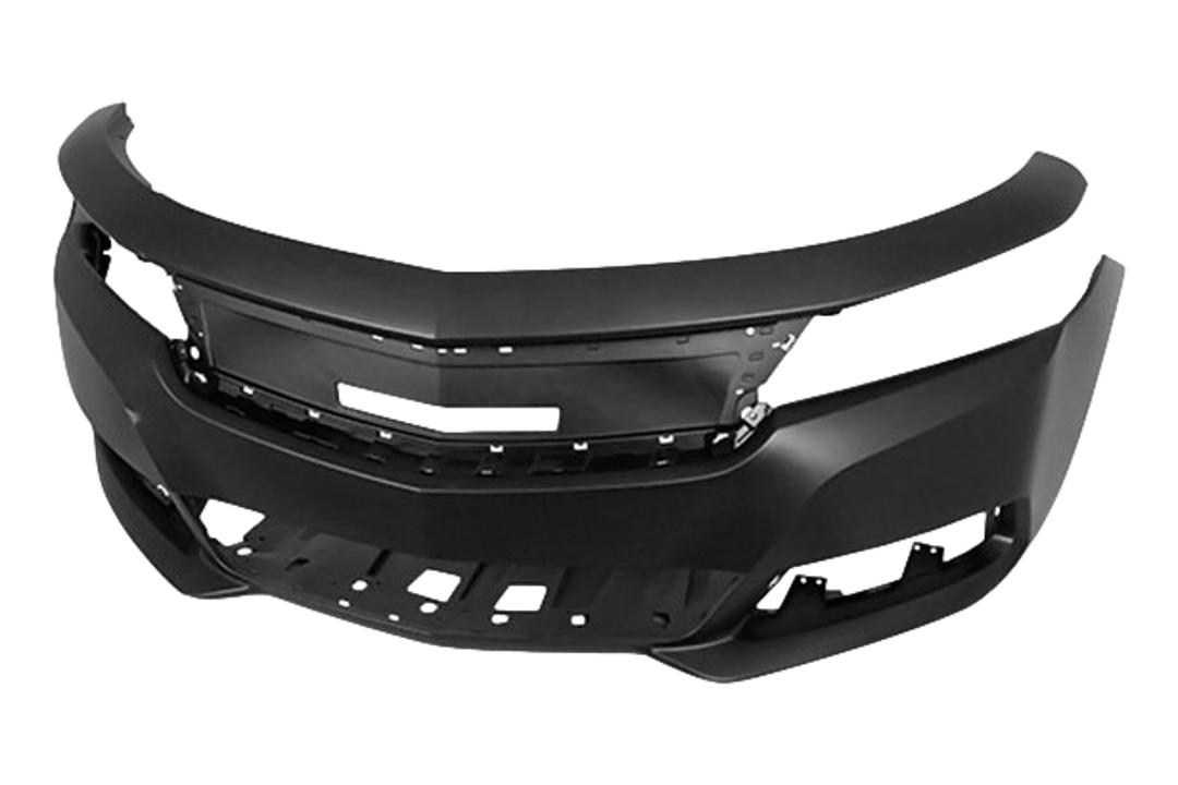 2014-2019 Chevrolet Impala Front Bumper Painted (New Body Style | WITH: Active Shutter | WITHOUT: Adaptive Cruise) 22990032 GM1000946