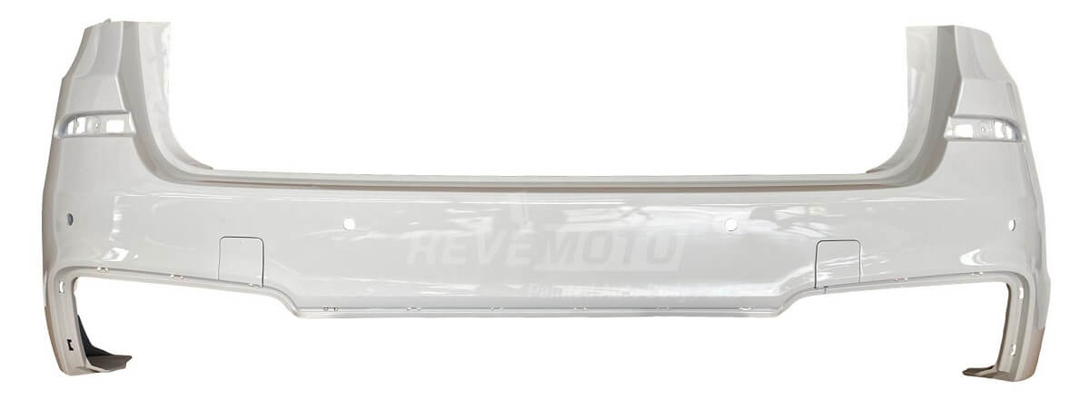 2014 BMW X3 Rear Bumper Painted Alpine White III (300), With M Package, With Park Assist Holes