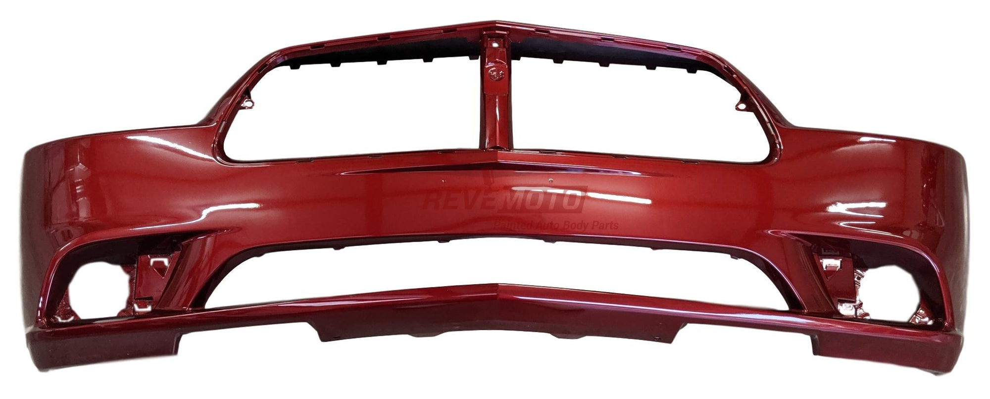 2014 Dodge Charger Front Bumper Painted High Octane Red Pearl (PRR), Except SRT-8 Models, without Adaptive Cruise Control_ 68092596AA - ReveMoto