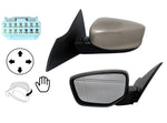 2016 Honda Accord Driver Side View Mirror, Sedan, Power. Manual Folding. Non-Heated, Without Signal Light, Without Camera, Painted Champagne Frost Pearl (YR591P)_76258T2FA01