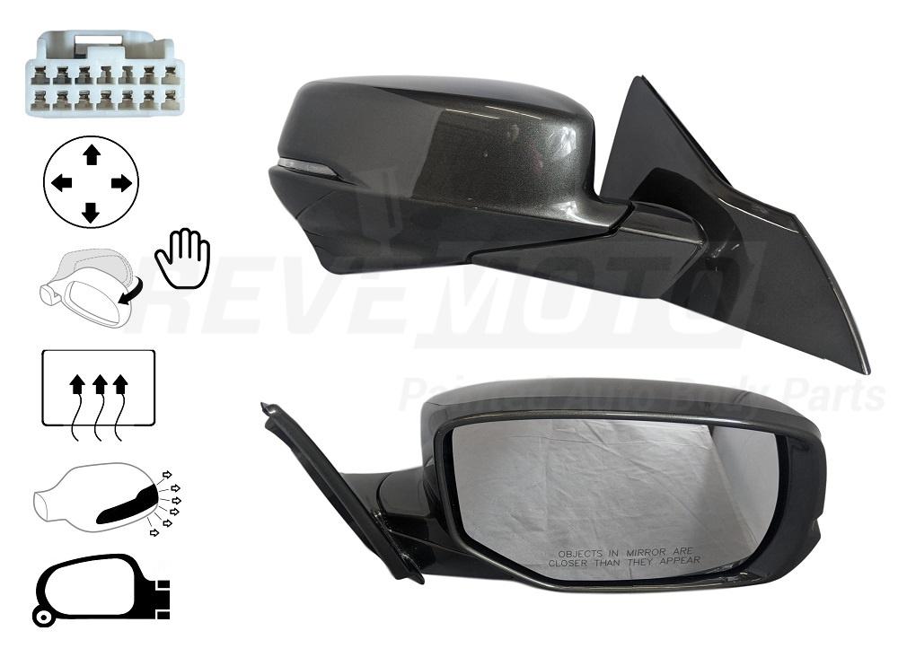 2014HondaAccordPaintedSideViewMirrorHematiteMetallic_G536M_Sedan_Power_ManualFolding_Heated_w_SignalLight_w_Camera_Right_PassengerSide76200T2GA42ZC