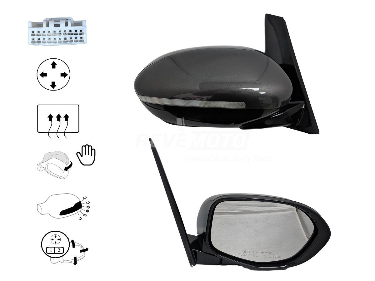 2016 Honda Odyssey Side View Mirror Painted