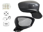 2014 Mazda CX-5 OEM Passenger Side View Mirror Painted Meteor Gray Mica (42A)_KD4569121G-PFM