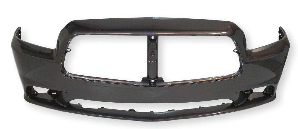 2013 Dodge Charger Front Bumper With Sensors Painted Granite Crystal Metallic (PAU)