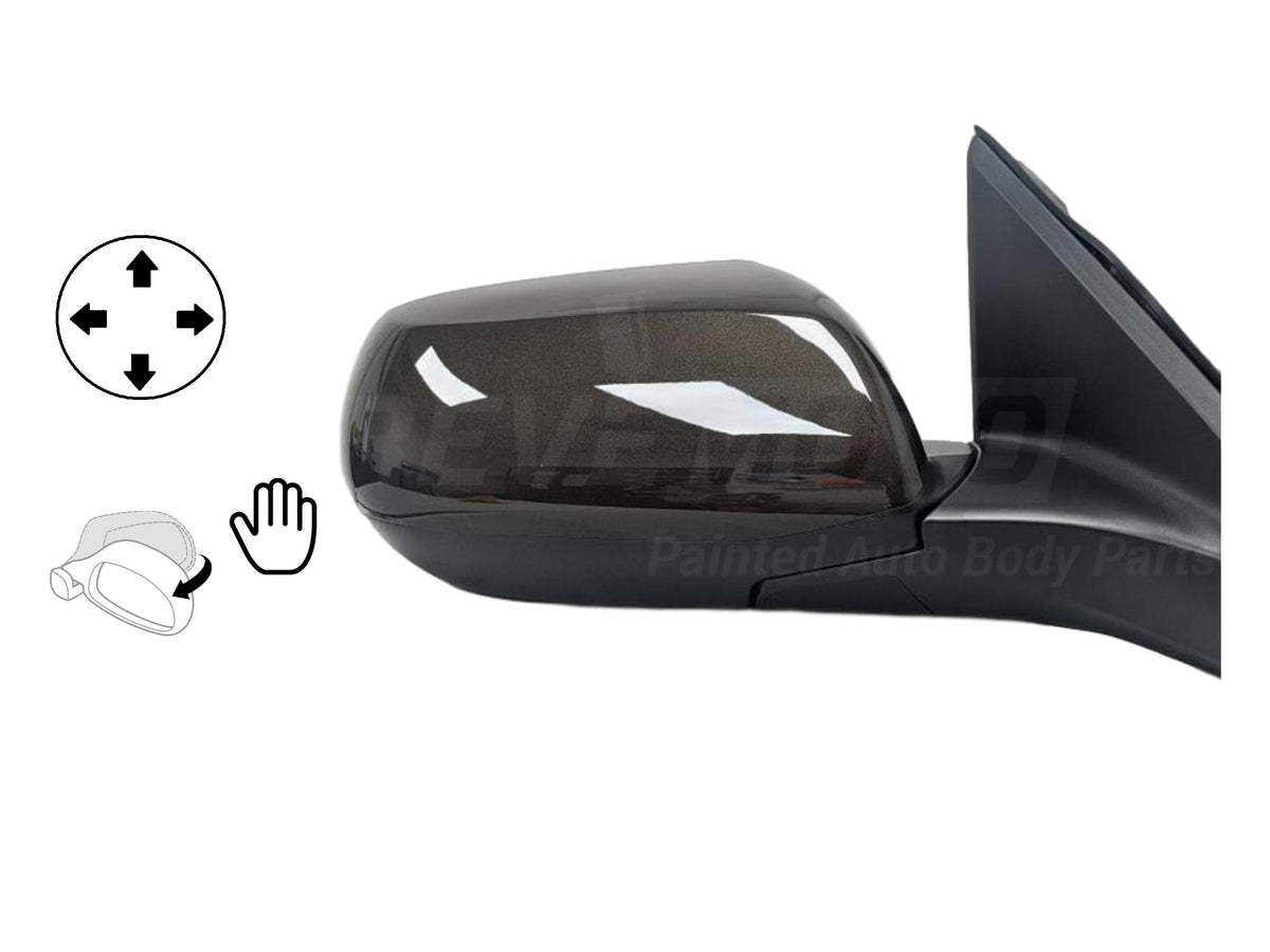 2014 Honda CR-V Passenger Side View Mirror Power Manual Folding EX Non-Heated Painted Kona Coffee Metallic YR600M 76208T0AA11