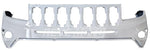 2011-2017 Jeep Compass Front Bumper Painted Bright White (Pw7), Upper SKU 68109861AC