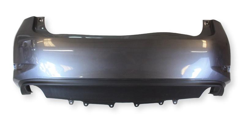 2013 Lexus ES350 Rear Bumper Painted Mercury Gray Mica (1H9), Without Parking Sensors; 5215933942