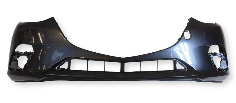 2014 Mazda 3 Front Bumper Painted Meteor Gray Mica (42A), Hatchback