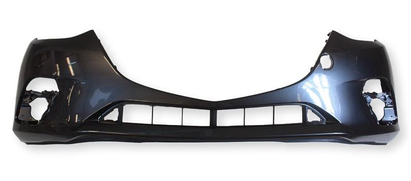 2014 Mazda 3 Front Bumper Painted Meteor Gray Mica (42A), Hatchback