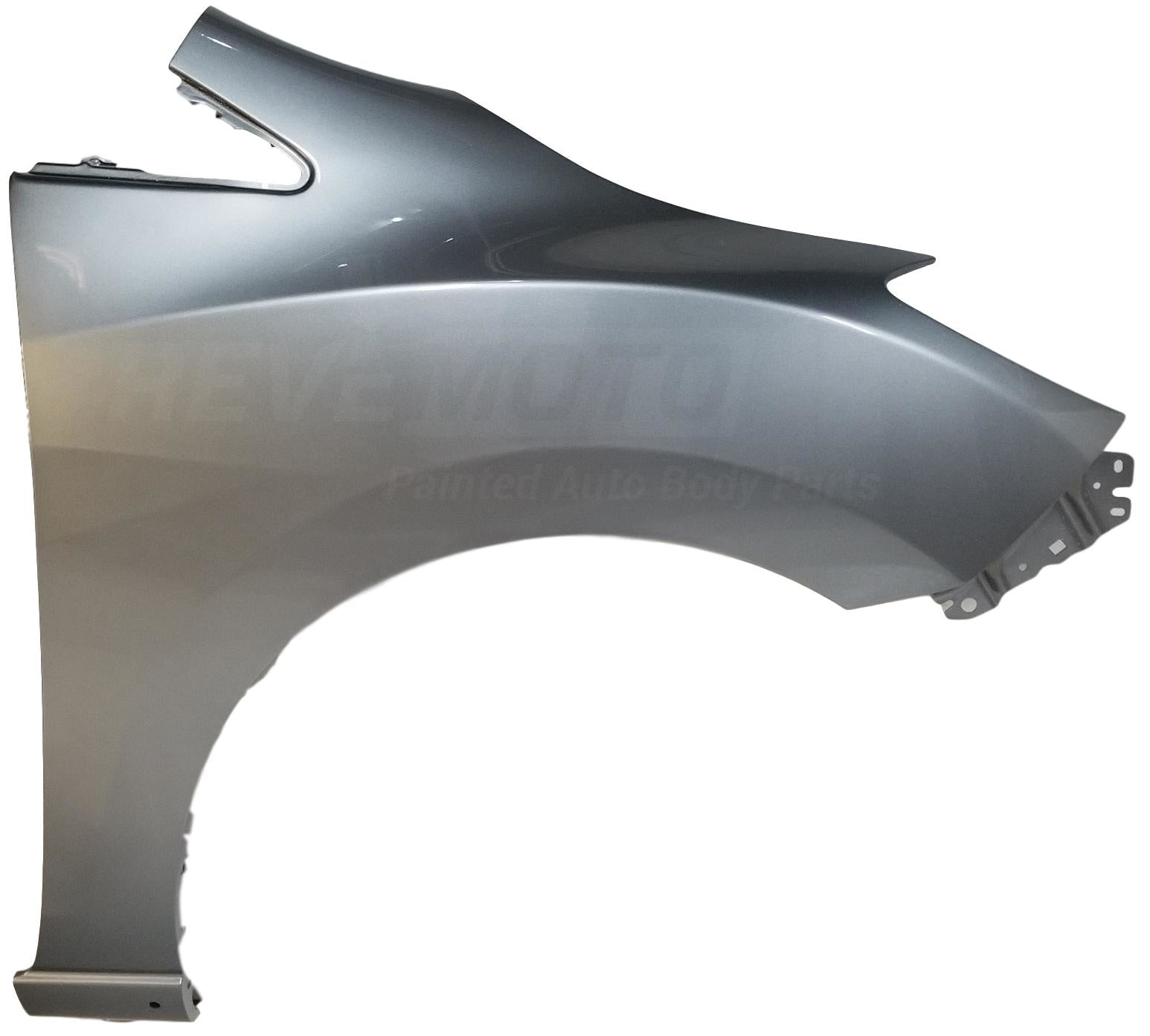 2014 Mazda Mazda5 Passenger Side Fender, With Molding Hole, Painted Liquid Silver Metallic (38P)