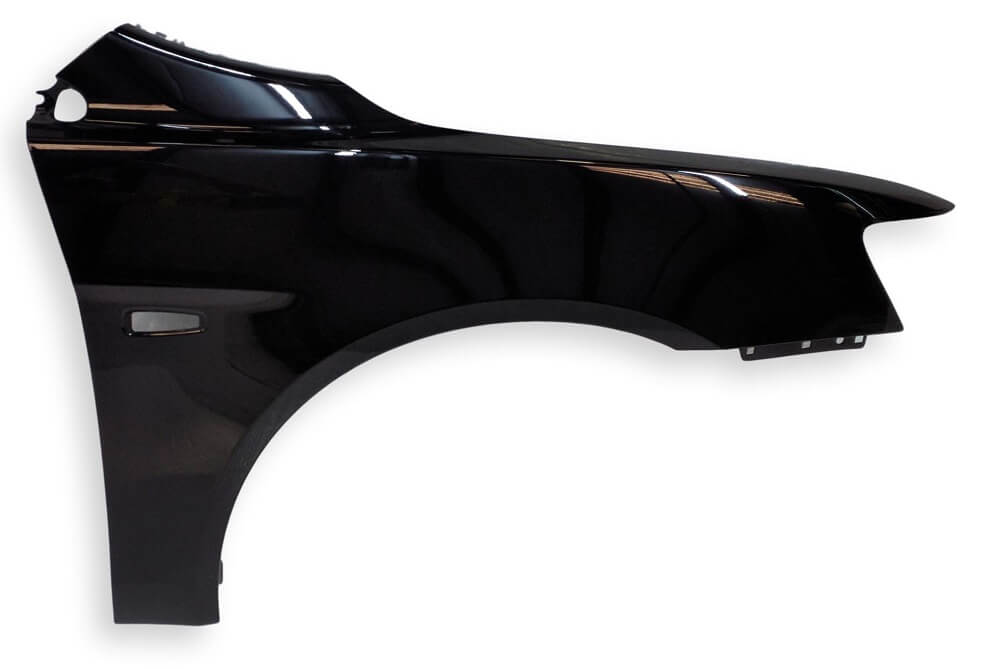 2014 Mitsubishi Lancer Passenger Side Fender Painted Tarmac Black Pearl (X42)