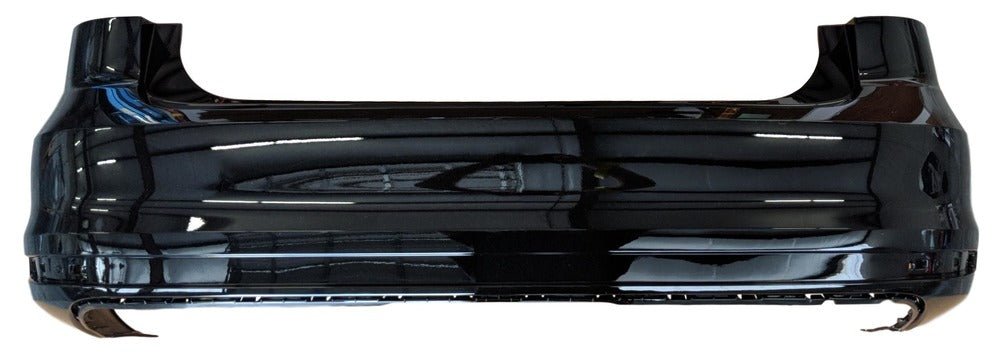 2014 Volkswagen Jetta Rear Bumper, Without Parking Sensors, No GTI GLI, Sedan, 4 Door, Painted Black (L041)_ 5C6807418AGRU