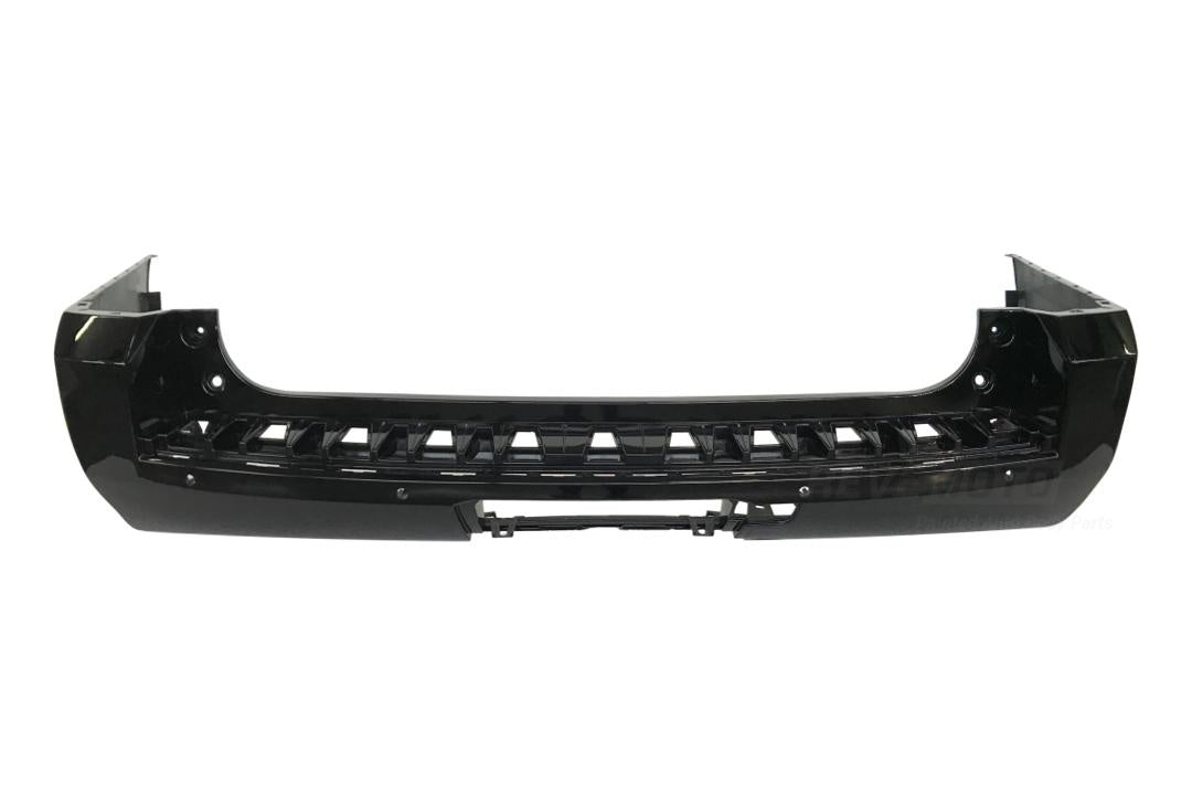 2015-2016 GMC Yukon XL Rear Bumper Painted Black (WA8555) 23386116 GM1100946 ReveMoto Painted Auto Parts Replacement 