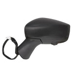 2015-2017 Nissan Versa Fits Driver Side View Mirror S S Plus SL SV Models w Heated Glass with Side View Camera Manual Folding, Flat Glass-NI1320265