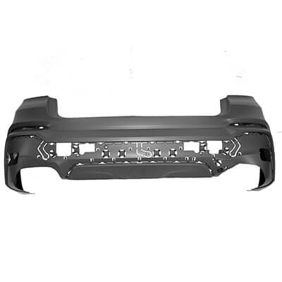2015-2018 BMW X4 Rear Bumper; w_ M-Package; w_o Park Assist Sensor Holes; BM1100320; 51128064118