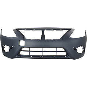 2015-2018 Nissan Versa_SDN Front Bumper Cover For SDN With Chrome Molding_NI1000300