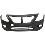 2015-2018 Nissan Versa_SDN Front Bumper Cover For SDN; wo Chrome Molding_NI1000299