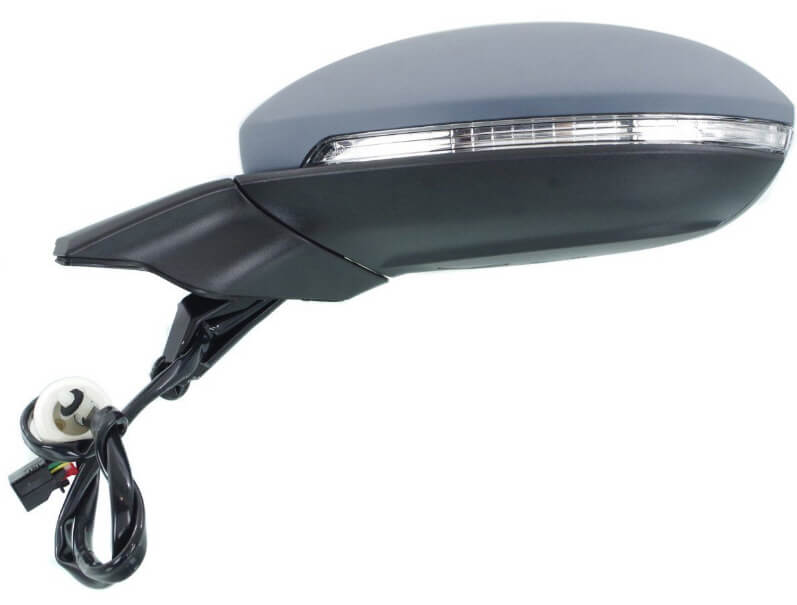 2015-2018 Volkswagen Golf Sportwagen Side View Mirror (Heated; w/ Signal Light; Driver-Side) - VW1320154