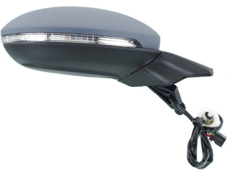 2015-2018 Volkswagen Golf Sportwagen Side View Mirror (Heated; w/ Signal Light; Passenger-Side) - VW1321154