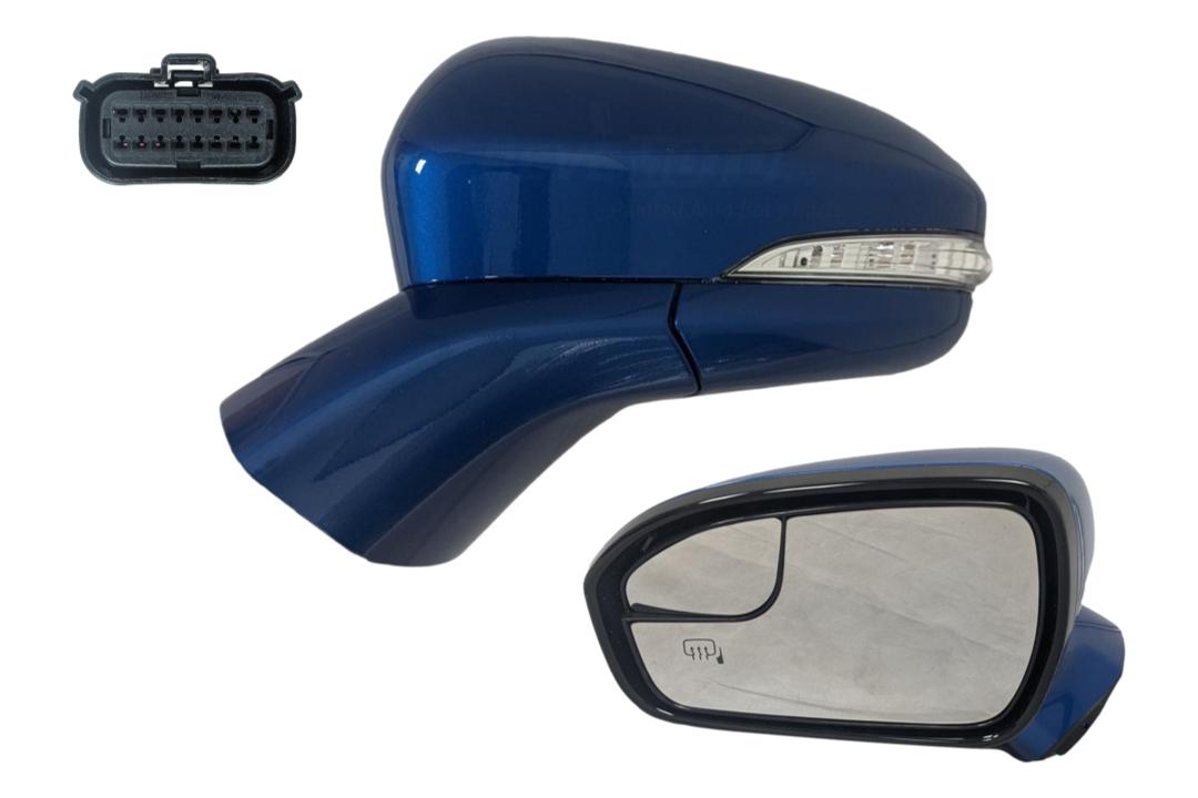 2015-2020 Ford Fusion Side View Mirror Painted Left Driver Side Blue Lightning Metallic N6 FS7Z17683BB FO1320541