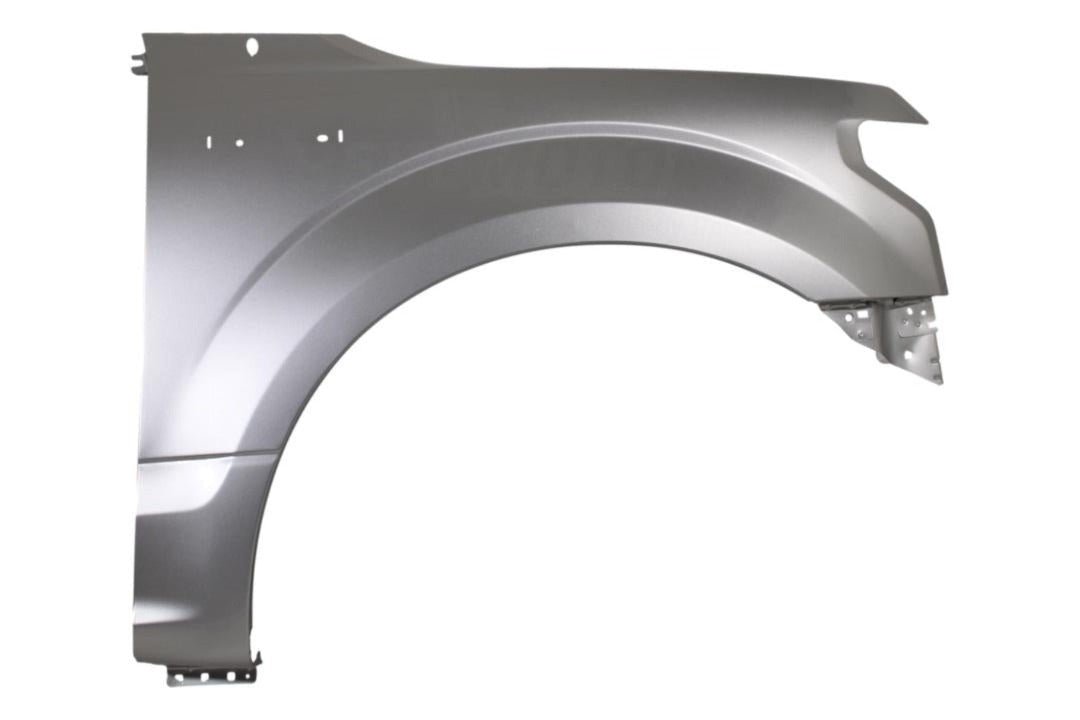 2015-2020 Ford F150_ Fender - Ingot Silver Metallic (UX) JL3Z16005A FO12412982015-2020 Ford F150 Fender Ingot Silver Metallic (UX) JL3Z16005A ReveMoto Painted Auto Parts Replacement