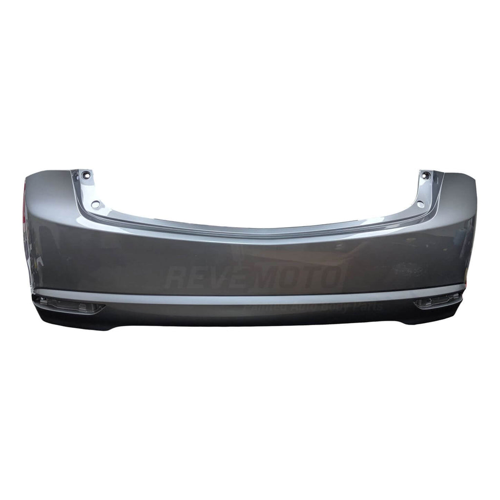 2015 Acura TLX Rear Bumper Cover, Without Park Assist Sensor Holes; Except Advance Package, Painted Acura Silver Metallic (NH829M)
