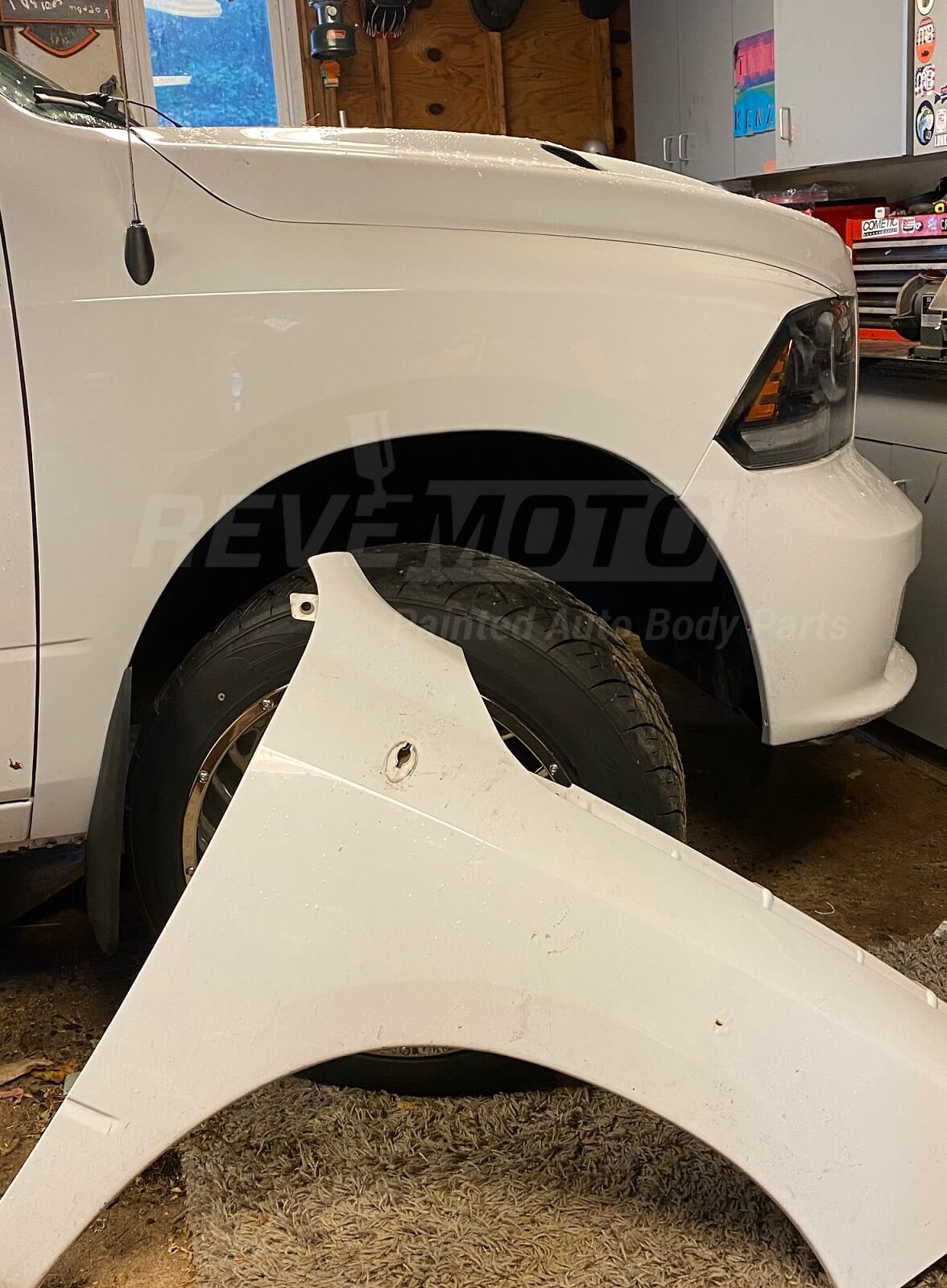 2020 Ram 1500 Classic Fender Painted Bright White - Before and After Customer Photos_ReveMoto