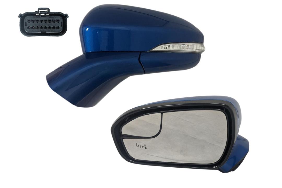 2017 Ford Fusion Side View Mirror Painted (Driver-Side) 2015 Ford Fusion Side View Mirror PaintedBlue Lightning Metallic (N6) FS7Z17683BB FO1320541