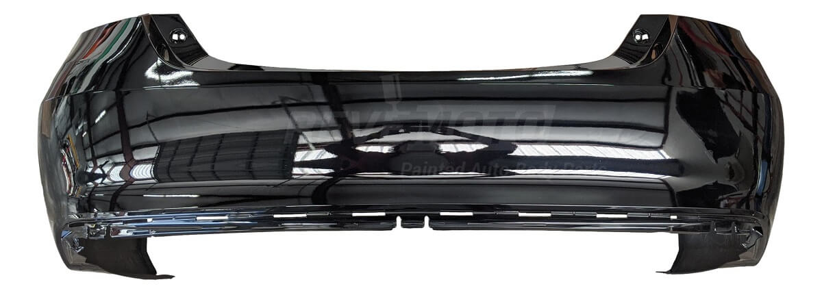 2015 Toyota Camry Rear Bumper Painted - Celestial Silver Metallic (1J9) _ Hybrid LE, Hybrid SE, Hybrid XLE, LE, SE, Special Edition, XLE, XSE _ Without Park Assist Sensor Holes 5215906989_TO1100315_