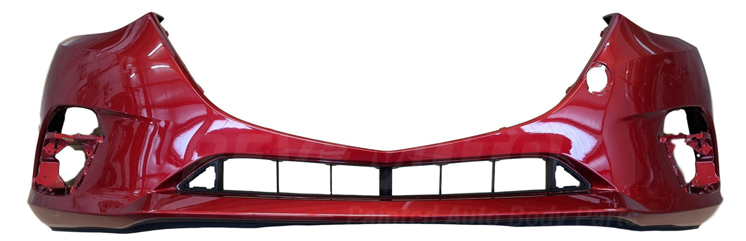 2015 Mazda3 Front Bumper Cover Painted, Soul Red Metallic (41V), Sedan_Hatchback_BJS750031ABB