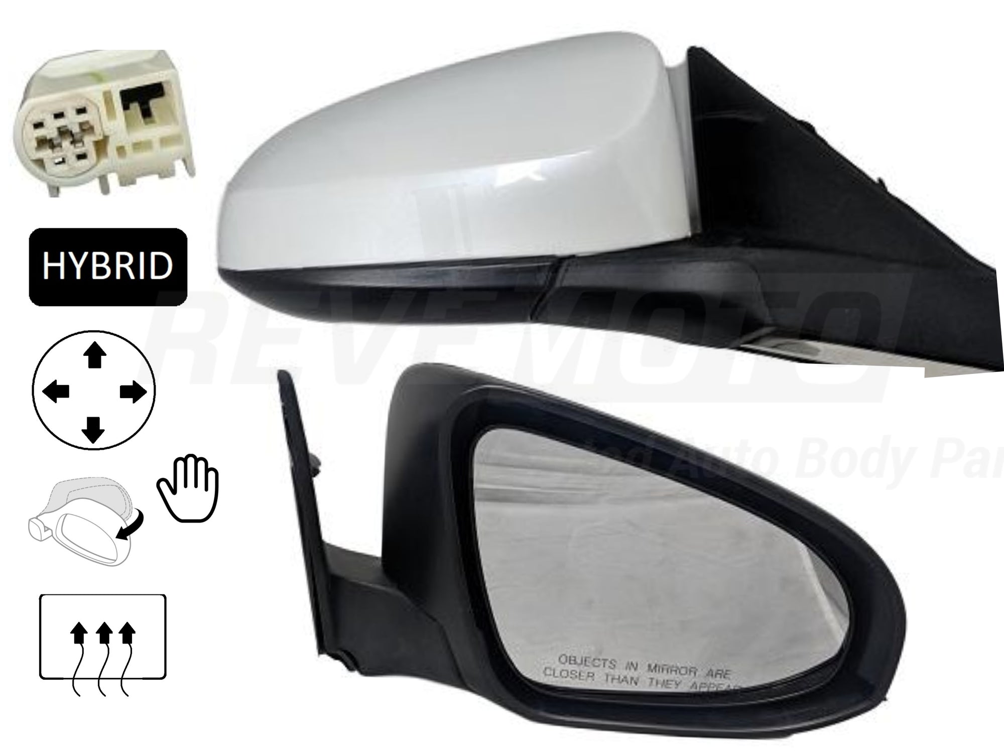 2015 Toyota Camry : Side View Mirror Painted