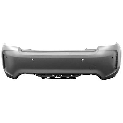 2016-2018 BMW M2 Rear Bumper; w/ Park Assist Sensor; w/ Park Distance Control Sensor Holes; BM1100368; 51128079560