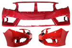 2016-2019 Honda Civic Front Bumper Painted Coupe/Sedan (Except: SI & Hatchback Models) Rallye Red (R513) 04711TBAA00ZZ