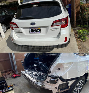 2016 Subaru Outback Rear Bumper Painted Crystal White Pearl (K1X) - Customer Before and After Photo_ReveMoto