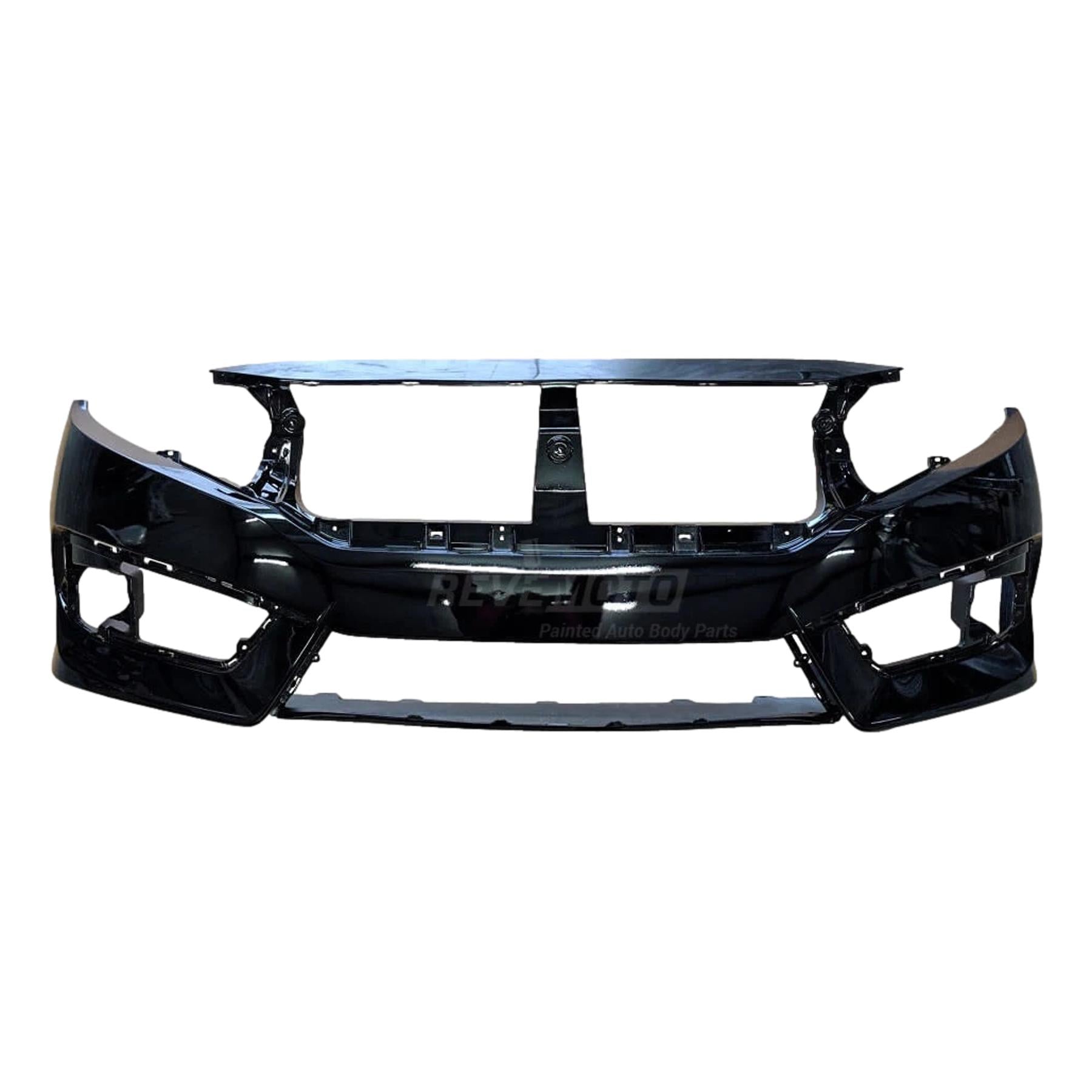 2016-2019 Honda Civic Front Bumper Painted_Coupe/Sedan (Except: SI & Hatchback Models)_Crystal Black Pearl (NH731P)_04711TBAA00ZZ