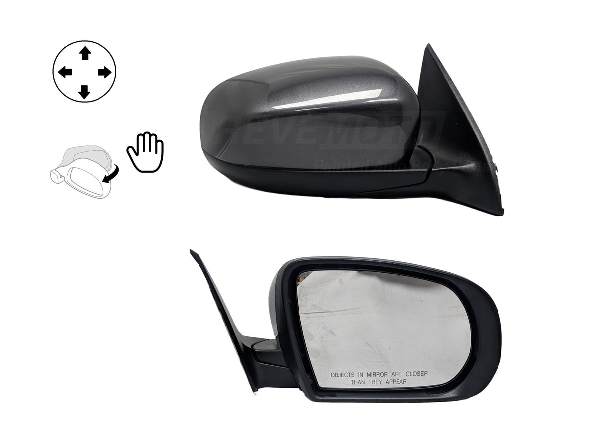 2018 Jeep Cherokee Side View Mirror Painted (Non-Heated; w/o Memory)