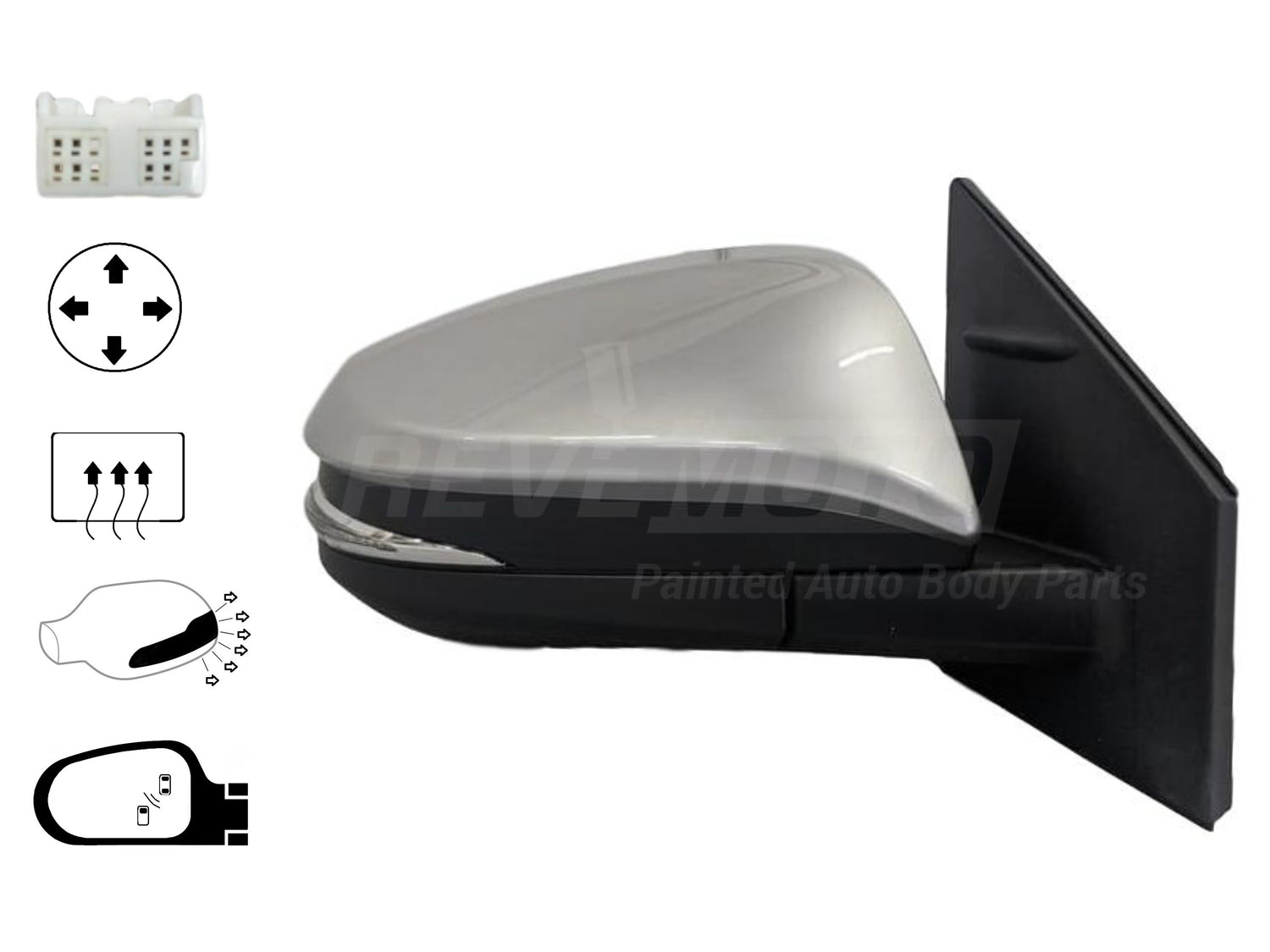 2016 Toyota RAV4 Side View Mirror Painted