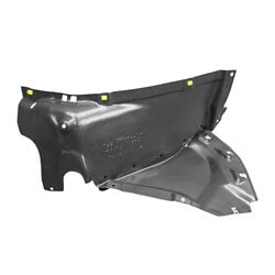 2017-2018 Audi A4 Driver Side Fender Liner Front Section, wo S-Line Pkg, Vacuum Form, B9_AU1248134