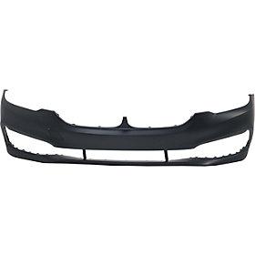 2017-2019 BMW 5Series Front Bumper; w/o M-Pkg; Sedan; w/o HL Washer Holes; w/o Park Assist Sensor Holes; w/o Parking Distance Control Holes; w/o IPAS; BM1000467; 51117427447