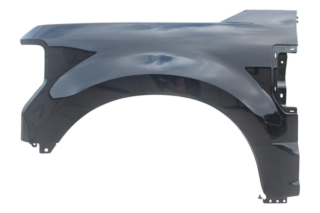 2017-2019 Ford F250 F350 Left Driver Side Fender Painted Absolute Black (G1), without wheel opening mldg JC3Z16006C FO1240314