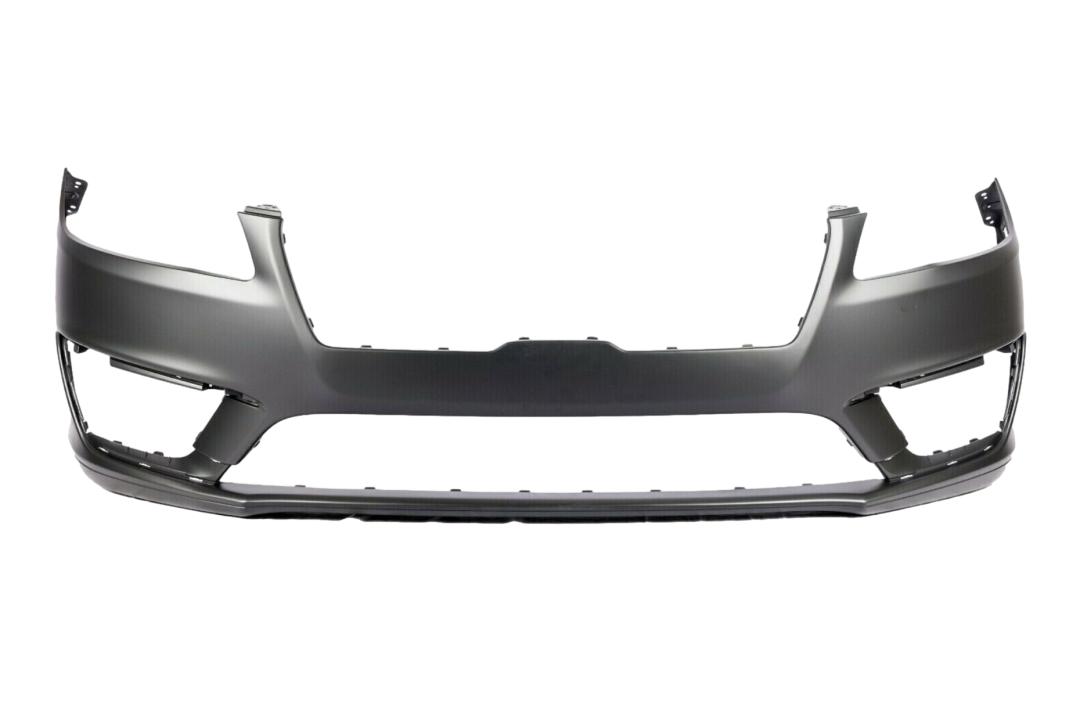 2017-2020 Lincoln MKZ Front Bumper Painted WITHOUT: Park Assist Sensor Holes, Tow Hook Holes HP5Z17D957APTM FO1000737 ReveMoto Replacement Painted Car Parts Painted Auto Parts