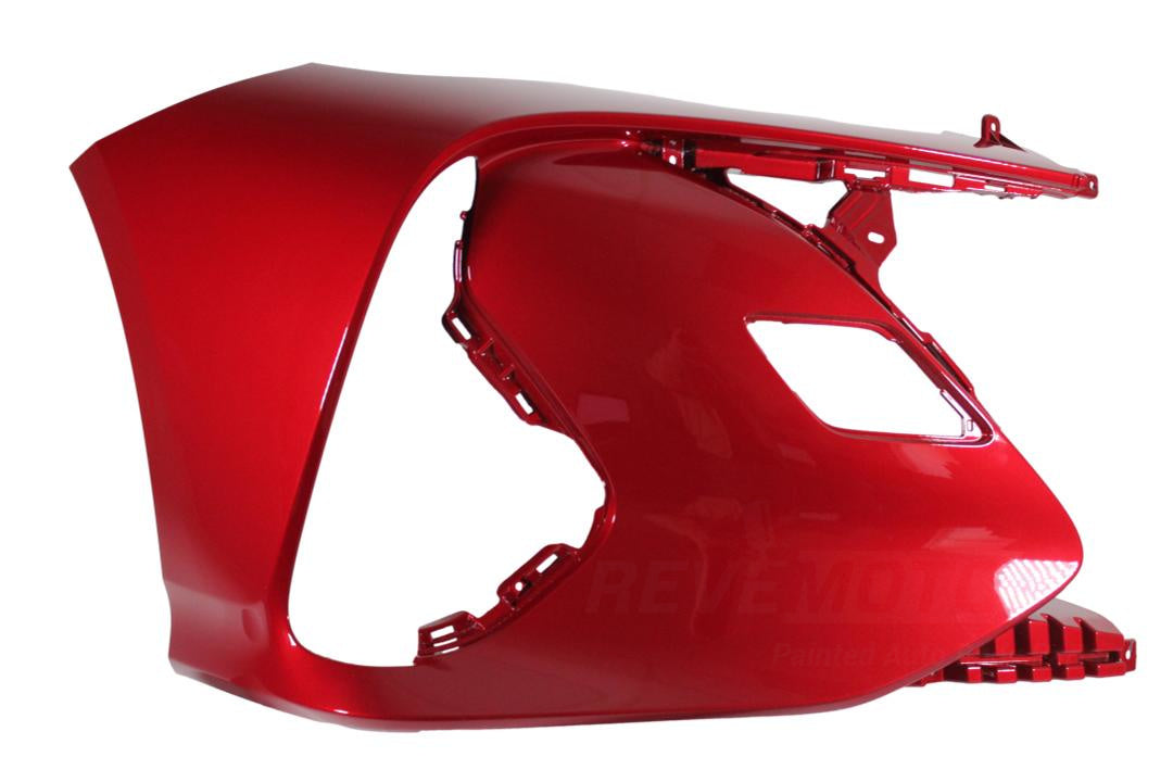 2017-2022 Toyota Prius Prime Front Bumper End Cap Painted Emotional Red 2 Metallic (3U5) ReveMoto Painted Auto Body Parts